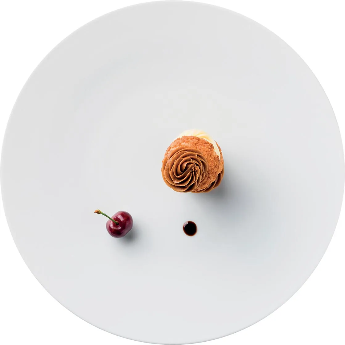Religiosa al Tiramisù: ciliegie cotte e aceto balsamico