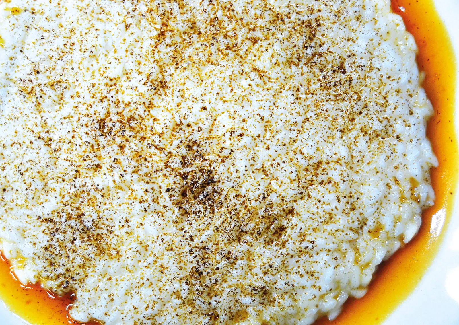 Risotto al limone, sugo d'arrosto e liquirizia