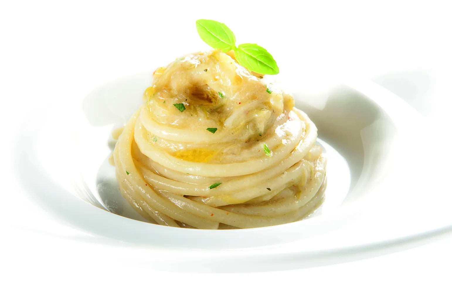 Spaghettoni al cipollotto