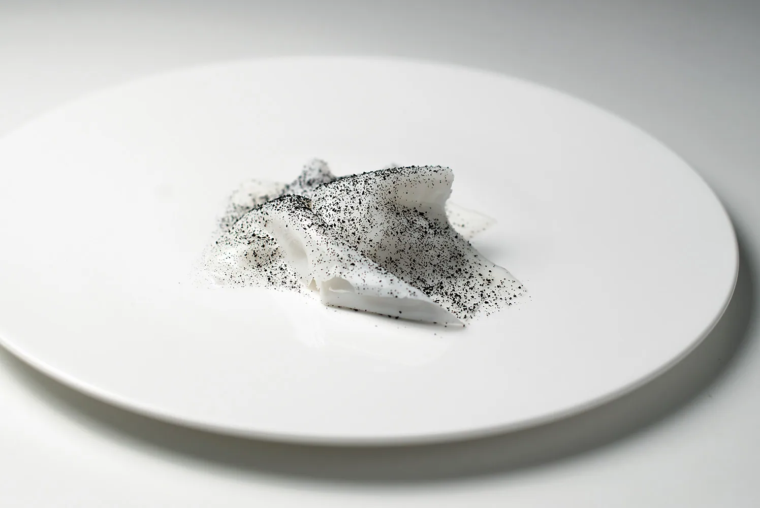 Seppia, allievo, mandorla e limone