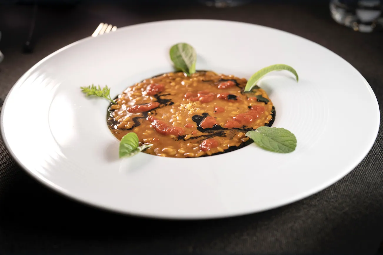 Risotto all'estratto di zuppa